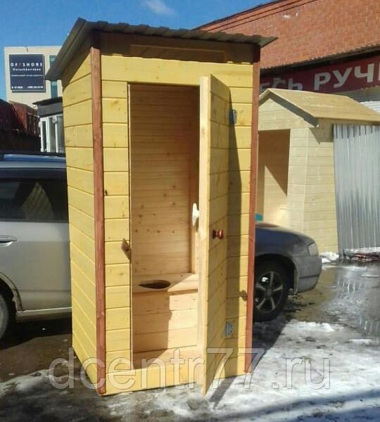 Туалетная кабина уличная для дачи, рассчитанная на одного человека